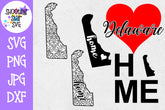 Delaware US State SVG Decal Bundle - 50 States SVG